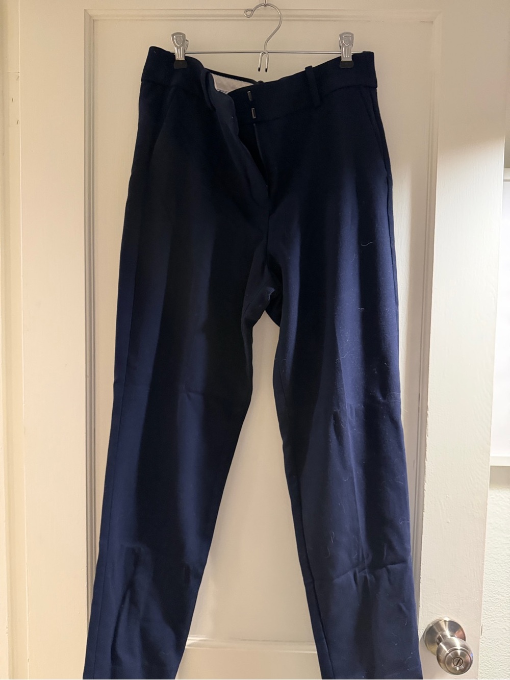 J. Crew Cameron Navy Straight-Leg Women's Trousers